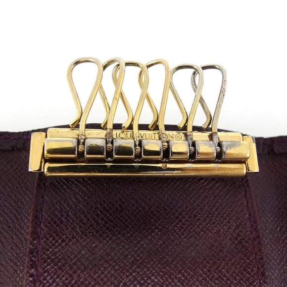 Louis Vuitton key case Taiga Taiga Leather Authentic used T16950 - Picture 8 of 9